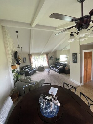 Dining room to living room (upstairs)