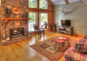 Living Room with Flat Screen TV