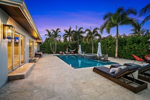 Back yard view from Bar and grill area