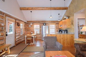 There's so much natural light in this cabin | Living Area