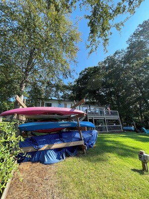Kayaks for guest use.