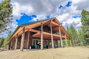 Surrounded in trees the cabin is truly a paradise in the pines!