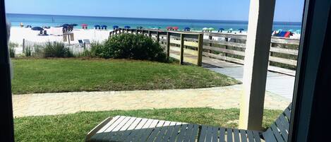 Couldnt get any closer to the beach access