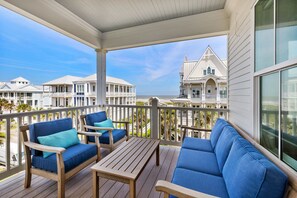 Covered Porch off of Living Room.