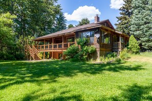 Situated on over 10 acres of pasture land and woods, with endless lawns.