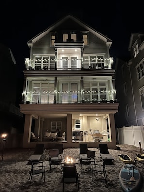 Beach side of house