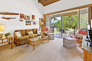 Vaulted ceilings really open up the space