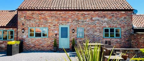 Heritage cottage and outdoor terrace
