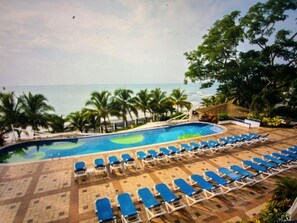 Beachfront lap pool