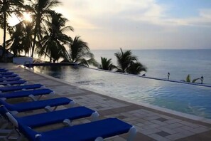 Beachfront lap pool