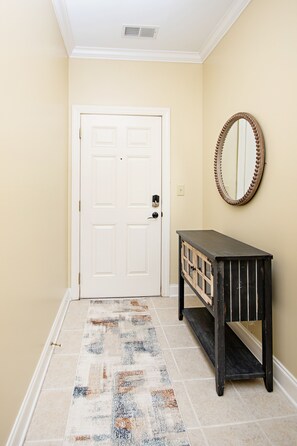 Entryway facing the front door 