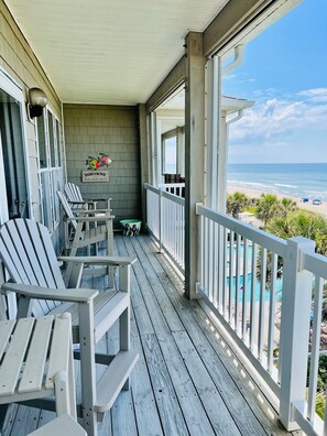 private oceanfront deck