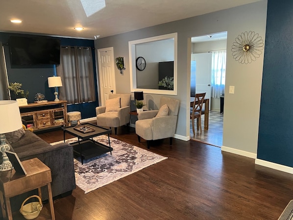 Living room with sleeper sofa