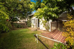 Backyard with hammock