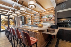 Timber Room bar and lounge located just downstairs in the hotel