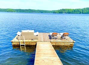 View of main floating 10x20 ft dock 