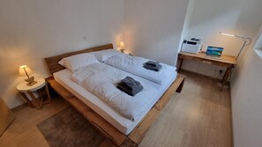 Master bedroom with desk