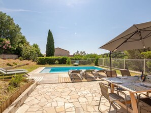Plant, Sky, Property, Water, Tree, Swimming Pool, Cloud, Table, Outdoor Furniture, Chair