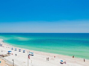 Views of Gulf Mexico from balcony