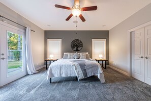 Spacious Primary Bedroom Retreat with King Bed and iPhone Chargers
