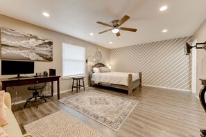 master bedroom suite 1 with study corner and play corner