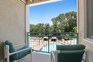 Poolside Lookout! The view from your private balcony.