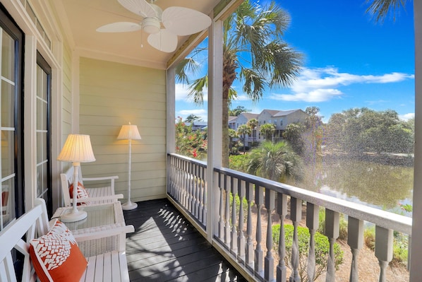 Screened porch with great views