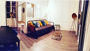Séjour avec banquette-lit double