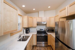 Fully stocked kitchen includes all of the comforts of home