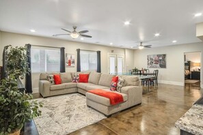 lower level living room