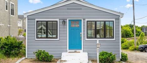 Front street entrance - single-level beach living at its finest