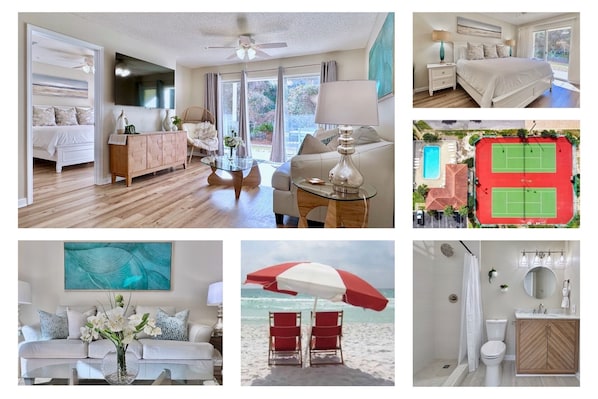 Welcome to "Coastal Castaway" with beach service, renovated bathrooms and new furniture!