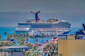 Ocean and cruiseline views from the unit!