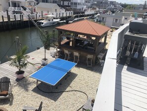 Outdoor ping pong and tiki bar 