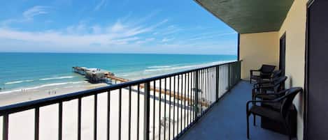Retreat to this direct oceanfront, 8th floor condo with large balcony!