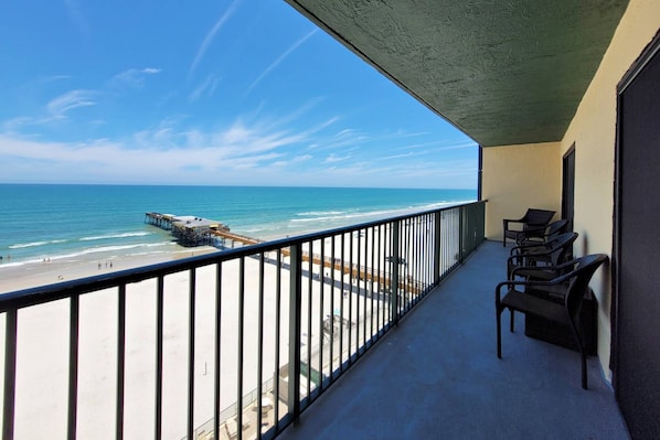 Retreat to this direct oceanfront, 8th floor condo with large balcony!