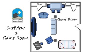 Surfview 1 Game Room Floor Plan