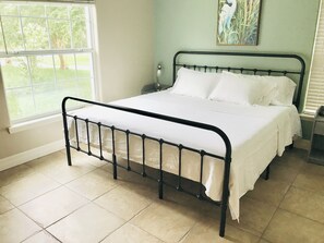 The first bedroom with 2 meter king size bedroom and walking in closet 