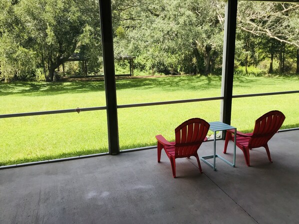 So beautiful view in Backyard.