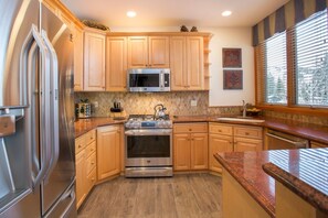 Room, Indoors, Kitchen, Furniture, Flooring