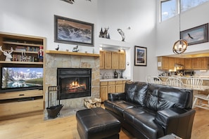 Indoors, Living Room, Furniture, Fireplace, Couch