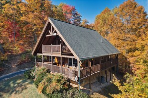 Enjoy the view from the two story decks