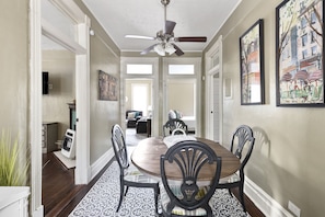 This dining room is central to all bedrooms and is the perfect setting for a family meal.