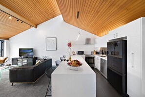 Spacious Living Area: Enjoy vibrant gatherings in this stylish open-concept retreat!