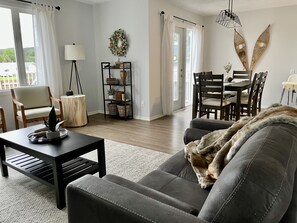 View of dining room from the living room. 