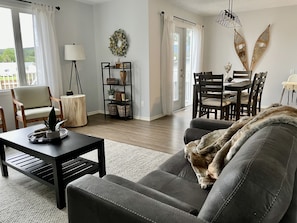 View of dining room from the living room.