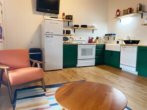 Large kitchen for ease of preparing meals.