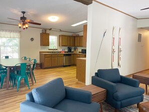 The open floor plan makes spending time together so easy!