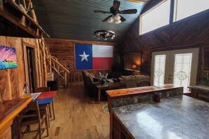 Living area from the bar