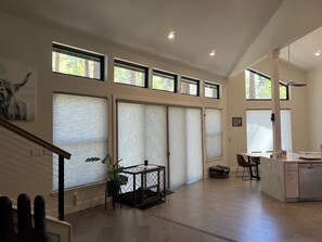 Spacious kitchen and game room